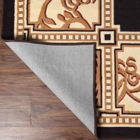 Oversized Medallion Modern Bohemian Indoor Area Rug or Runner Rug - Coffee