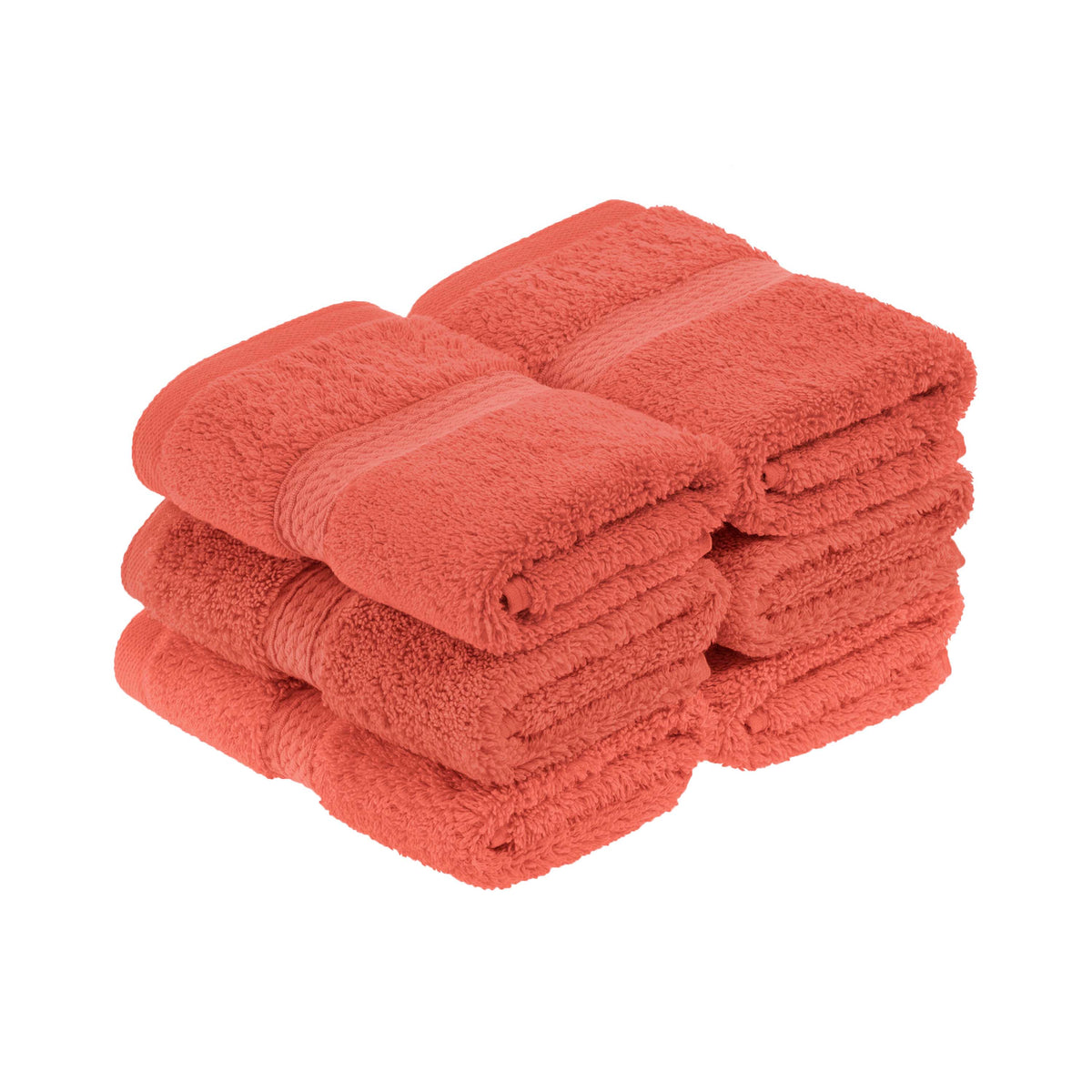 Madison Egyptian Cotton Pile Plush Heavyweight Face Towel Set of 6