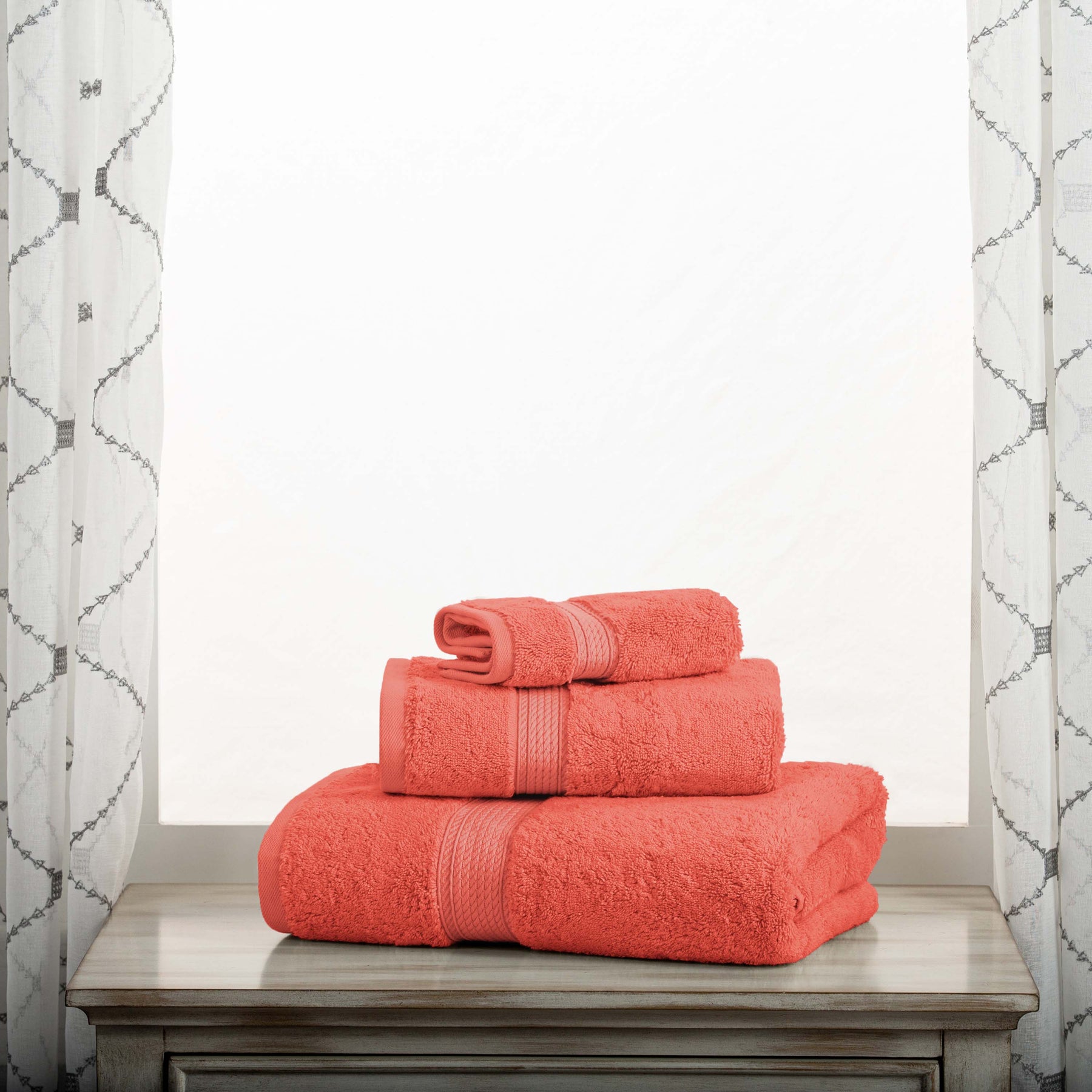 Madison Egyptian Cotton Pile Plush Heavyweight 3 Piece Towel Set