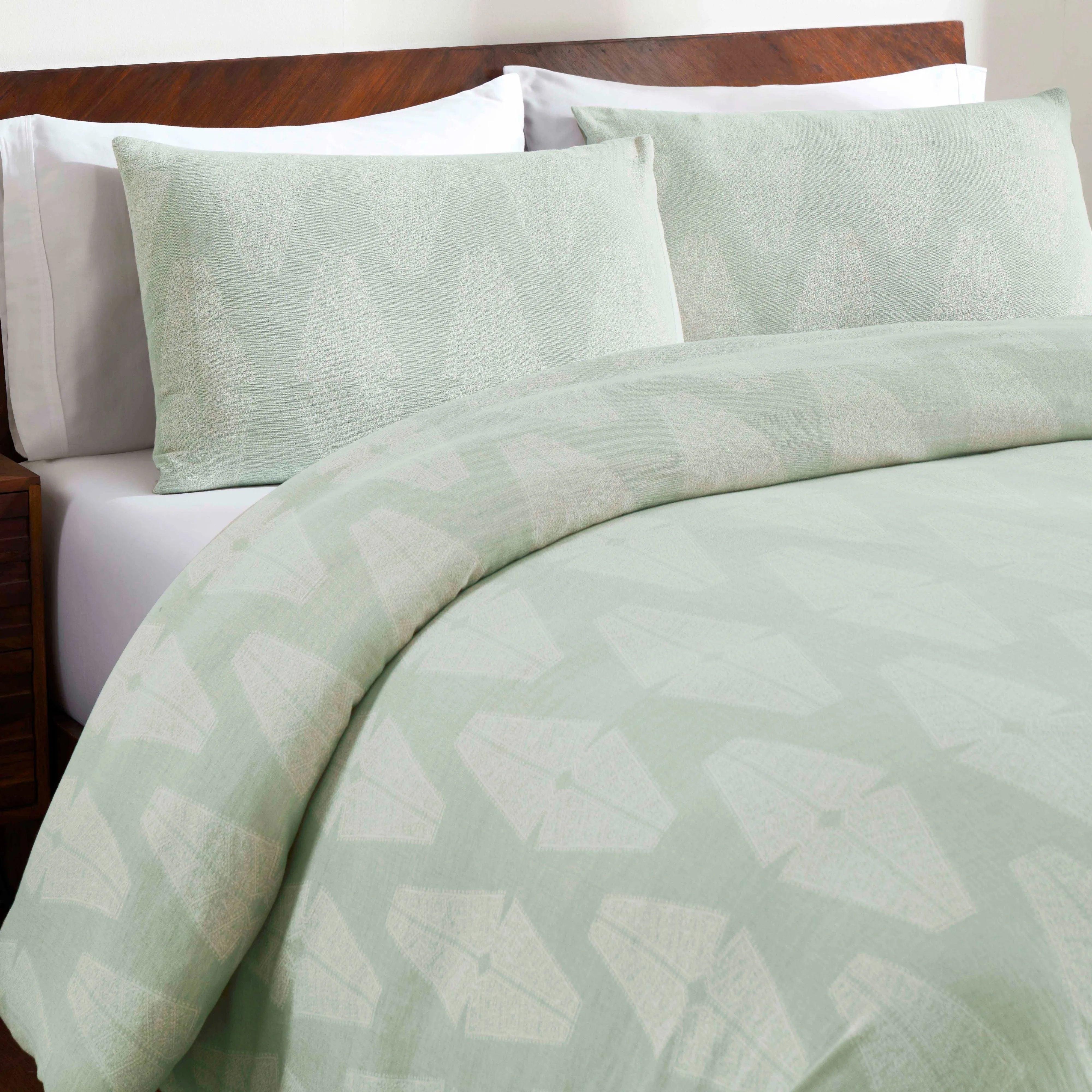 Manali Cotton All Season Bedding Diamond Lattice Woven Comforter Set