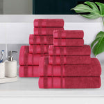 Hays Cotton Medium Weight 12 Piece Assorted Bathroom Towel Set - Towel Set by Superior