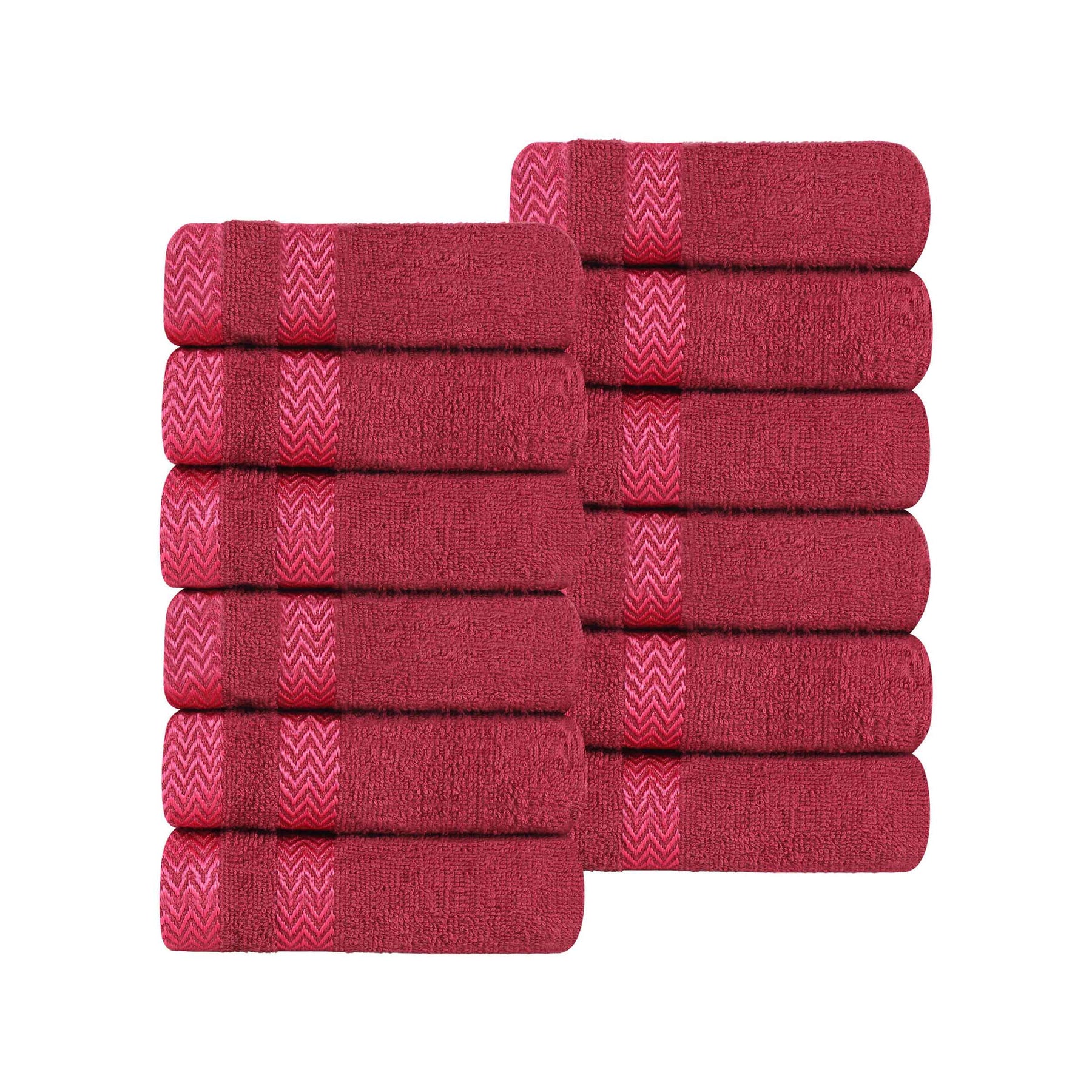 Hays Cotton Medium Weight Soft Face Towel Washcloth Set of 12