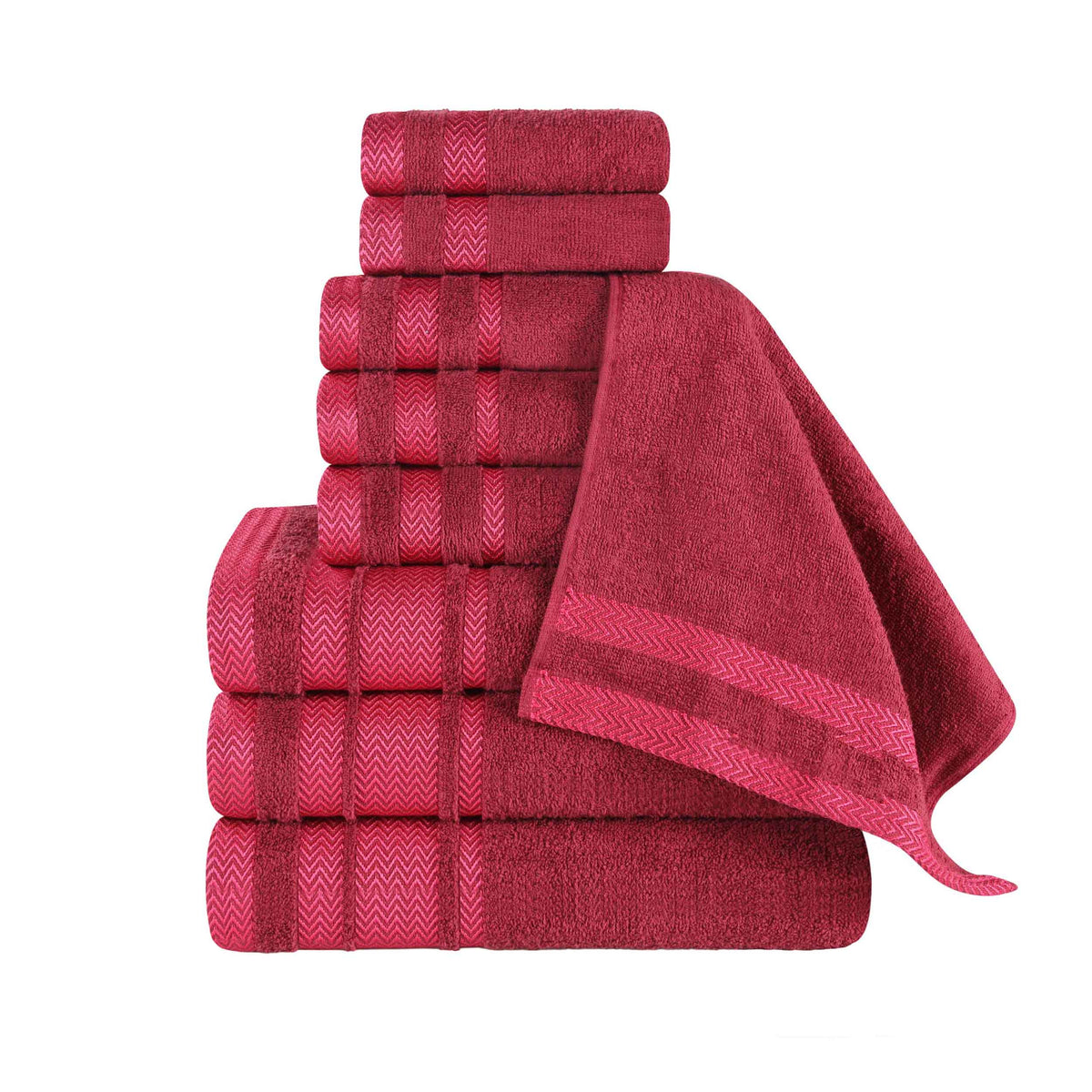 Hays Cotton Medium Weight 9 Piece Assorted Bathroom Towel Set