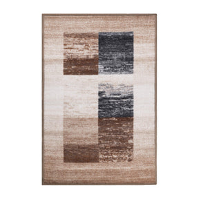 Lockwood Color Block Non-Slip Washable Indoor Area Rug or Runner - Rugs by Superior - Superior 