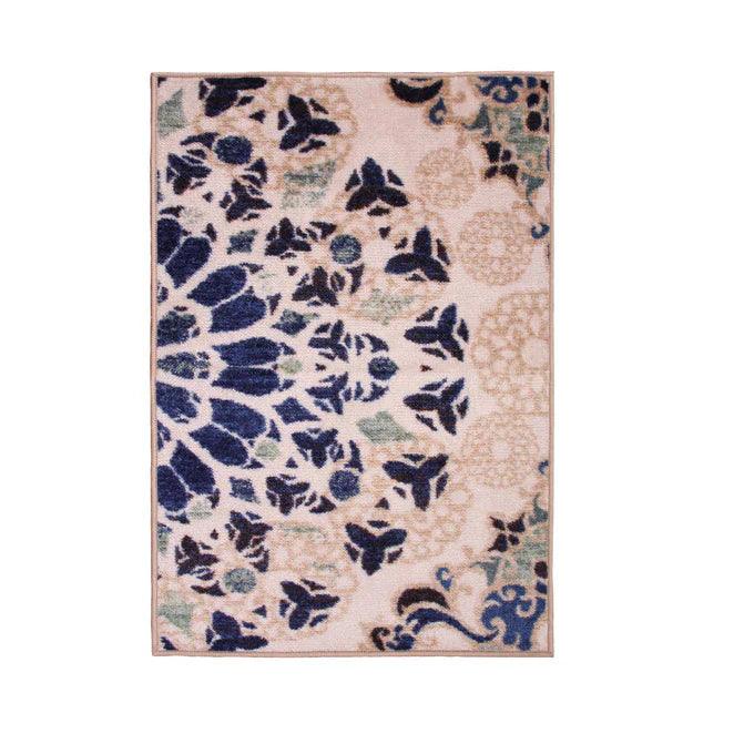 Thalia Damask Medallion Non-Slip Washable Indoor Area Rug or Runner - Rugs by Superior - Superior 