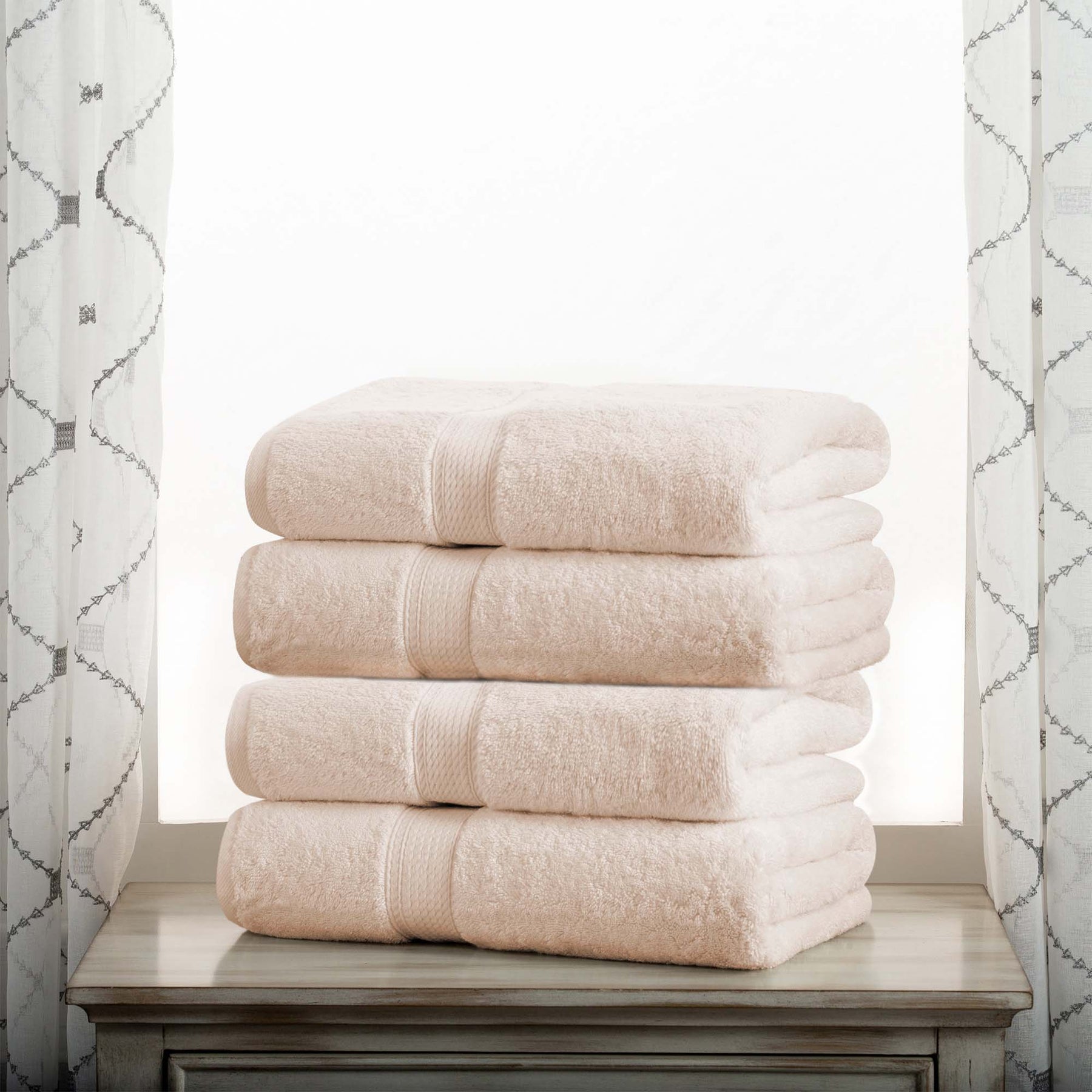 Madison Egyptian Cotton Pile Heavyweight 4 Piece Bath Towel Set