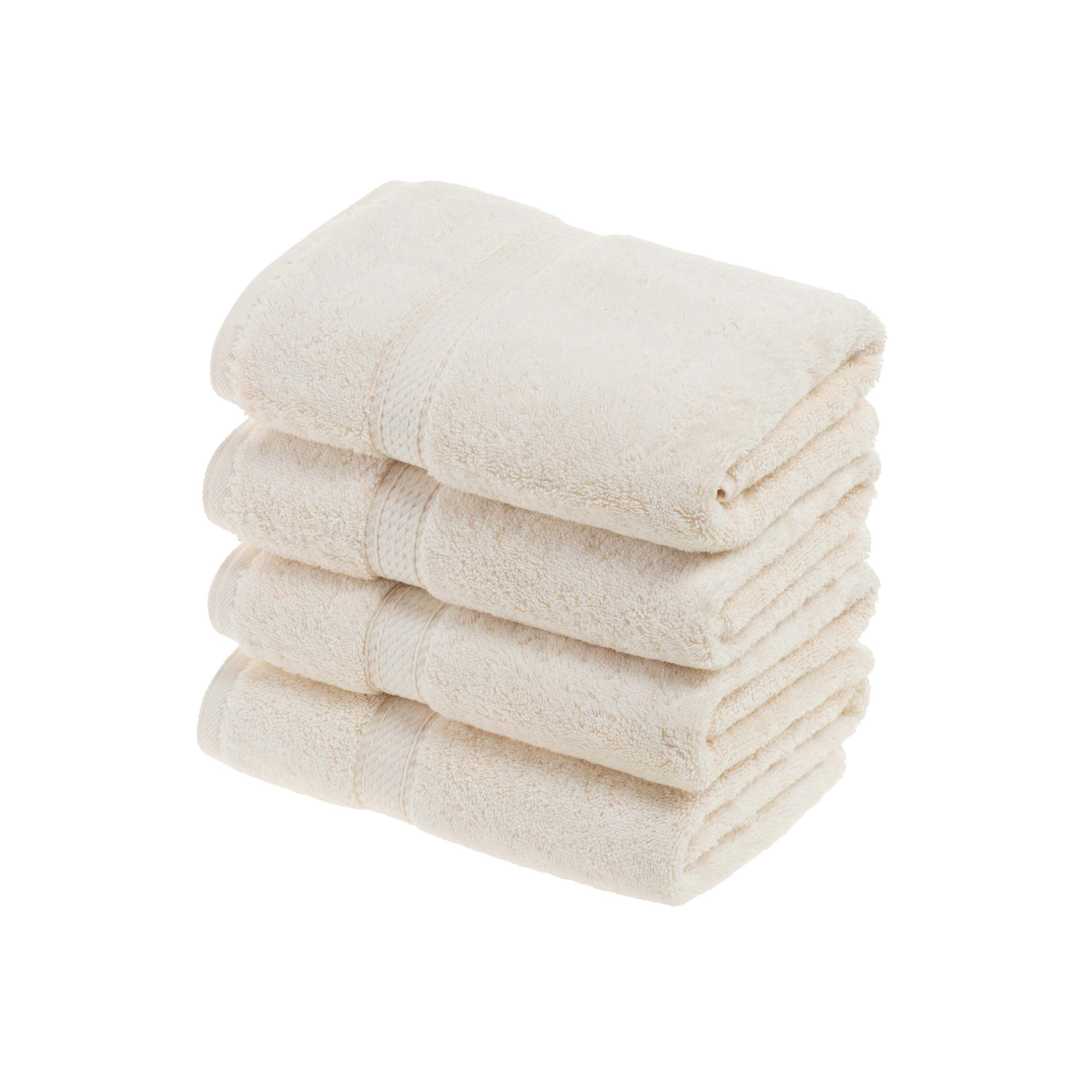 Madison Egyptian Cotton Pile Plush Heavyweight Hand Towel Set of 4 - Hand Towel Set by Superior