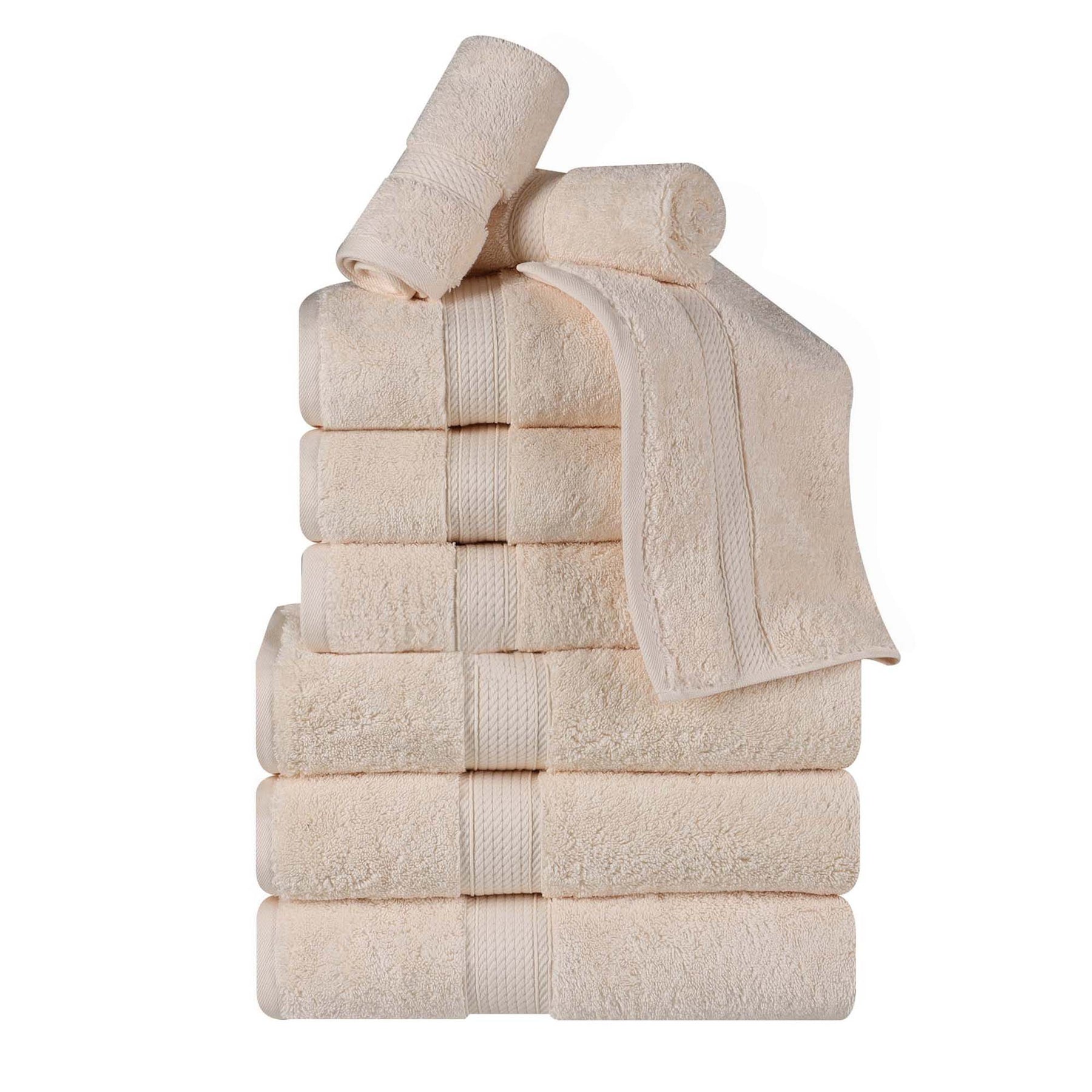 Madison Egyptian Cotton Pile Plush Heavyweight 9 Piece Towel Set