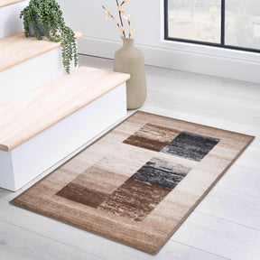 Lockwood Color Block Non-Slip Washable Indoor Area Rug or Runner - Rugs by Superior - Superior 