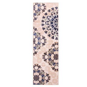 Thalia Damask Medallion Non-Slip Washable Indoor Area Rug or Runner - Rugs by Superior - Superior 