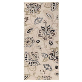 Jacobean Floral Modern Farmhouse Indoor Area Rug or Runner Rug