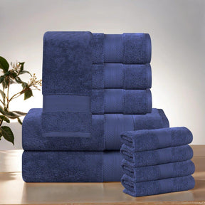 Aria Turkish Cotton Heavyweight Absorbent Solid 10 Piece Towel Set