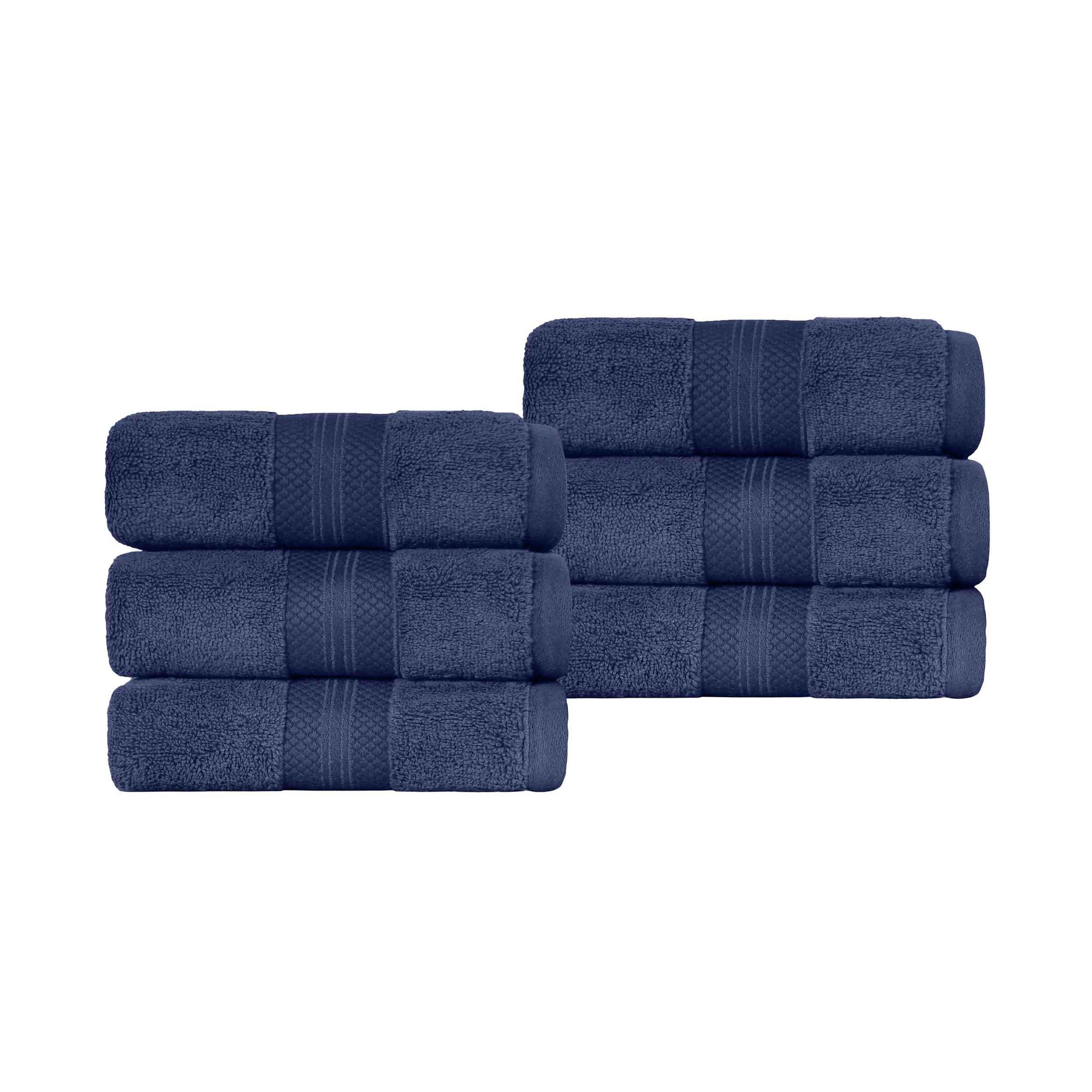 Superior Premium Turkish Cotton 6-Piece Hand Towel Set - Hand Towel Set by Superior