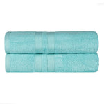 Ultra-Soft Cotton Solid Medium Weight Absorbent Bath Towel Set of 2 - Towel Set by Superior