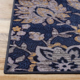 Jezabel Floral Non-Slip Washable Indoor Area Rug or Runner