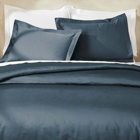 Egyptian Cotton 850 Thread Count Solid Luxury 3 Piece Duvet Cover Set - DarkBlue