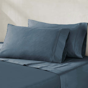 Egyptian Cotton 850 Thread Count Solid Deep Pocket Bed Sheet Set - DarkBlue