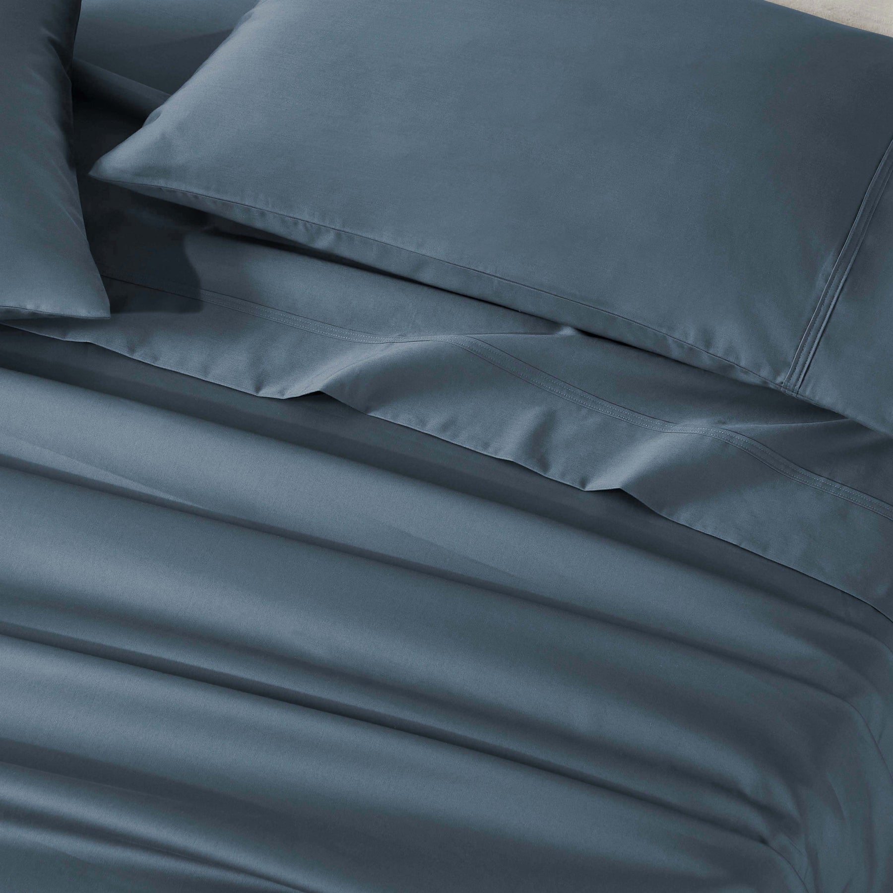 Egyptian Cotton 850 Thread Count Solid Deep Pocket Bed Sheet Set - DarkBlue