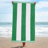 Cabana Stripe Oversized Cotton Beach Towel Set Of 2,4,6 - Beach Towel by Superior