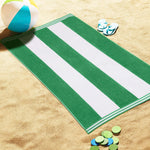 Cabana Stripe Oversized Cotton Beach Towel Set Of 2,4,6 - Beach Towel by Superior