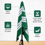 Striped Extra Large Oversized Absorbent Quick Dry Cotton Beach Towel - Beach Towel by Superior