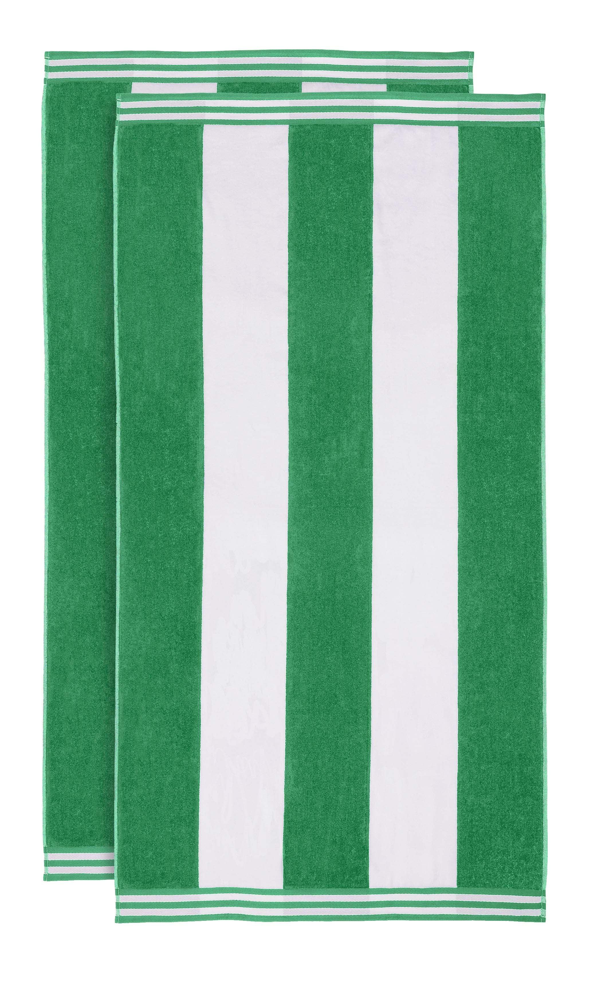 Cabana Stripe Oversized Cotton Beach Towel Set Of 2,4,6 - Beach Towel by Superior