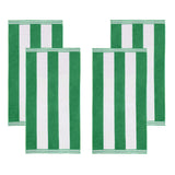 Cabana Stripe Oversized Cotton Beach Towel Set Of 2,4,6 - Beach Towel by Superior