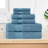 Turkish Cotton Highly Absorbent Solid 6 Piece Towel Set - Towel Set by Superior