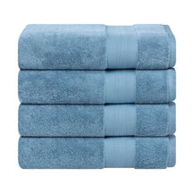 Aria Turkish Cotton Heavyweight Solid Absorbent Bath Towel Set of 4