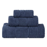 Napa Zero Twist Cotton Solid Waffle Honeycomb 3 Piece Towel Set - Towel Set by Superior