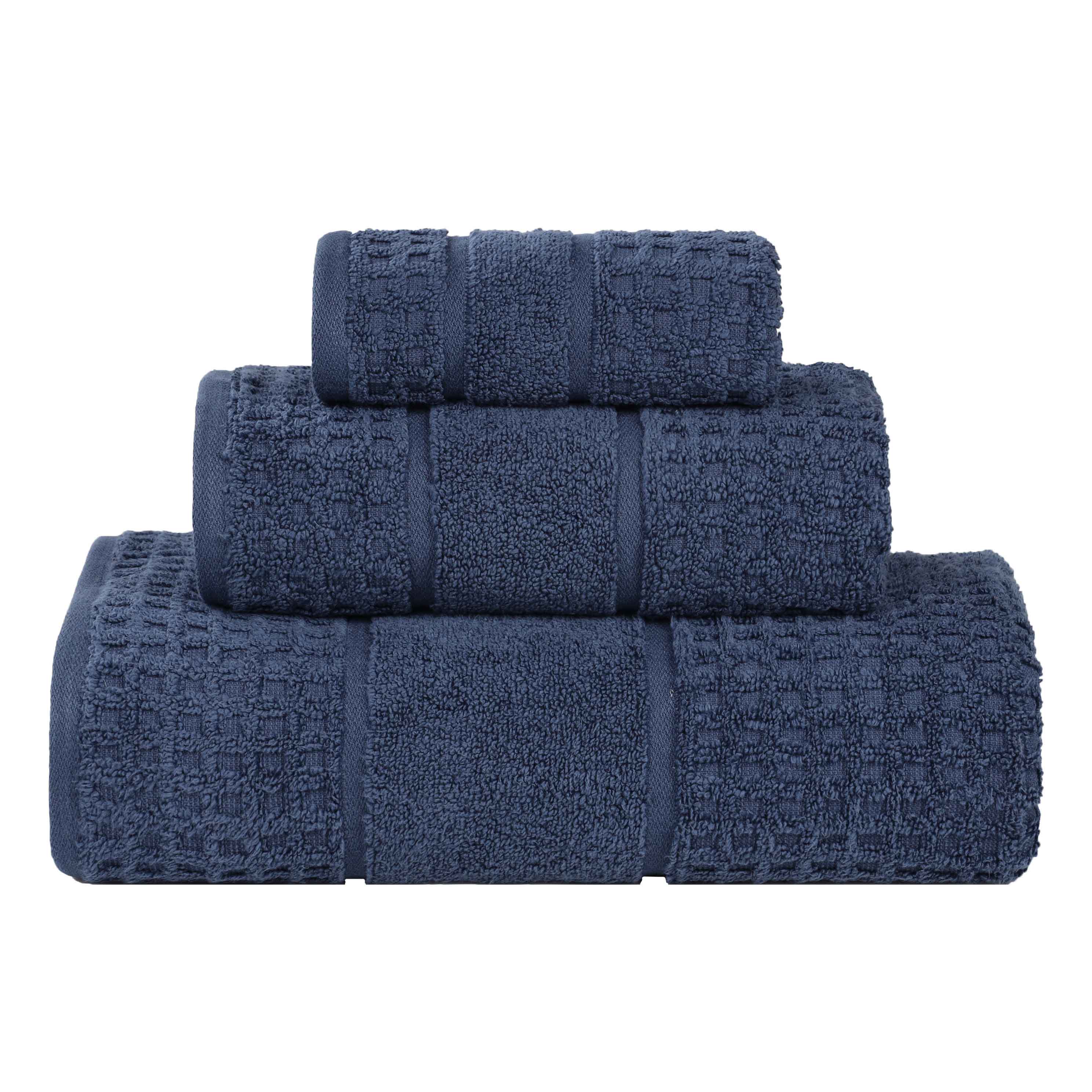 Napa Zero Twist Cotton Solid Waffle Honeycomb 3 Piece Towel Set - Towel Set by Superior