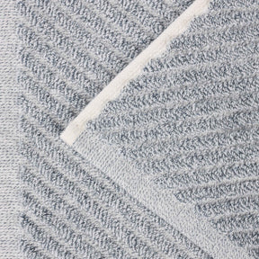 Amelia Cotton Blend Textured Diagonal Ribbed 3 Piece Towel Set