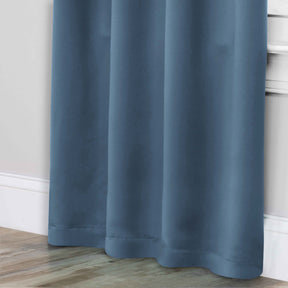 Solid Room Darkening Rod Pocket Blackout Curtain Panels, Set of 2