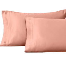 1500 Thread Count Egyptian Cotton 2 Piece Solid Pillowcase Set