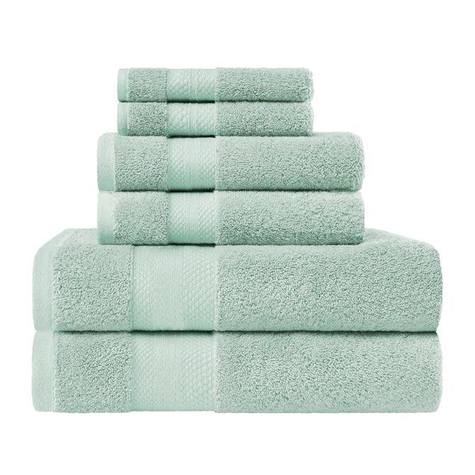 Turkish Cotton Highly Absorbent Solid 6 Piece Towel Set - Towel Set by Superior