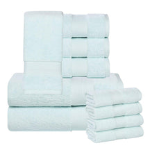 Aria Turkish Cotton Heavyweight Absorbent Solid 10 Piece Towel Set