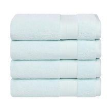 Aria Turkish Cotton Heavyweight Solid Absorbent Bath Towel Set of 4