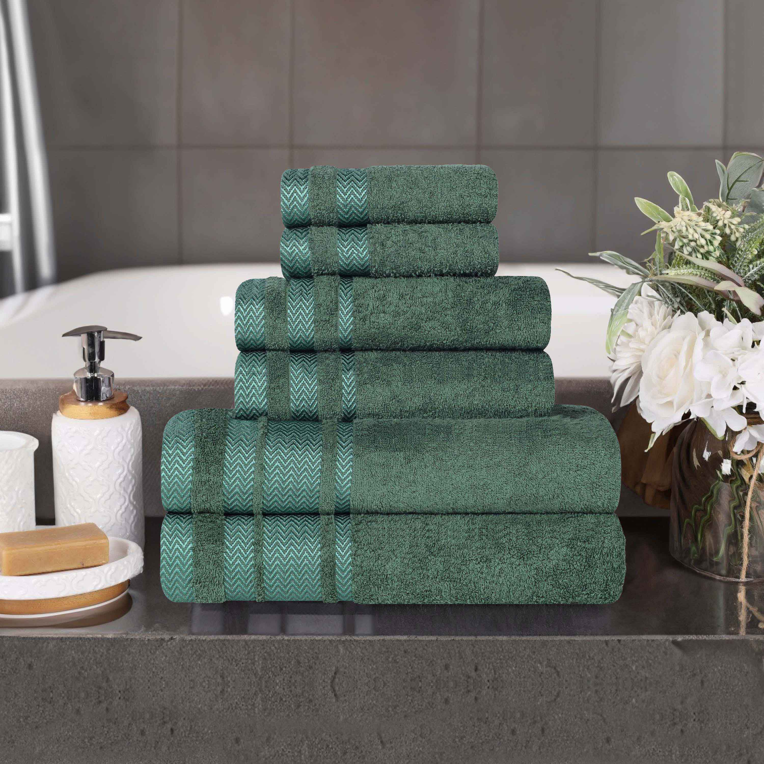 Hays Cotton Medium Weight 6 Piece Assorted Bathroom Towel Set - Towel Set by Superior