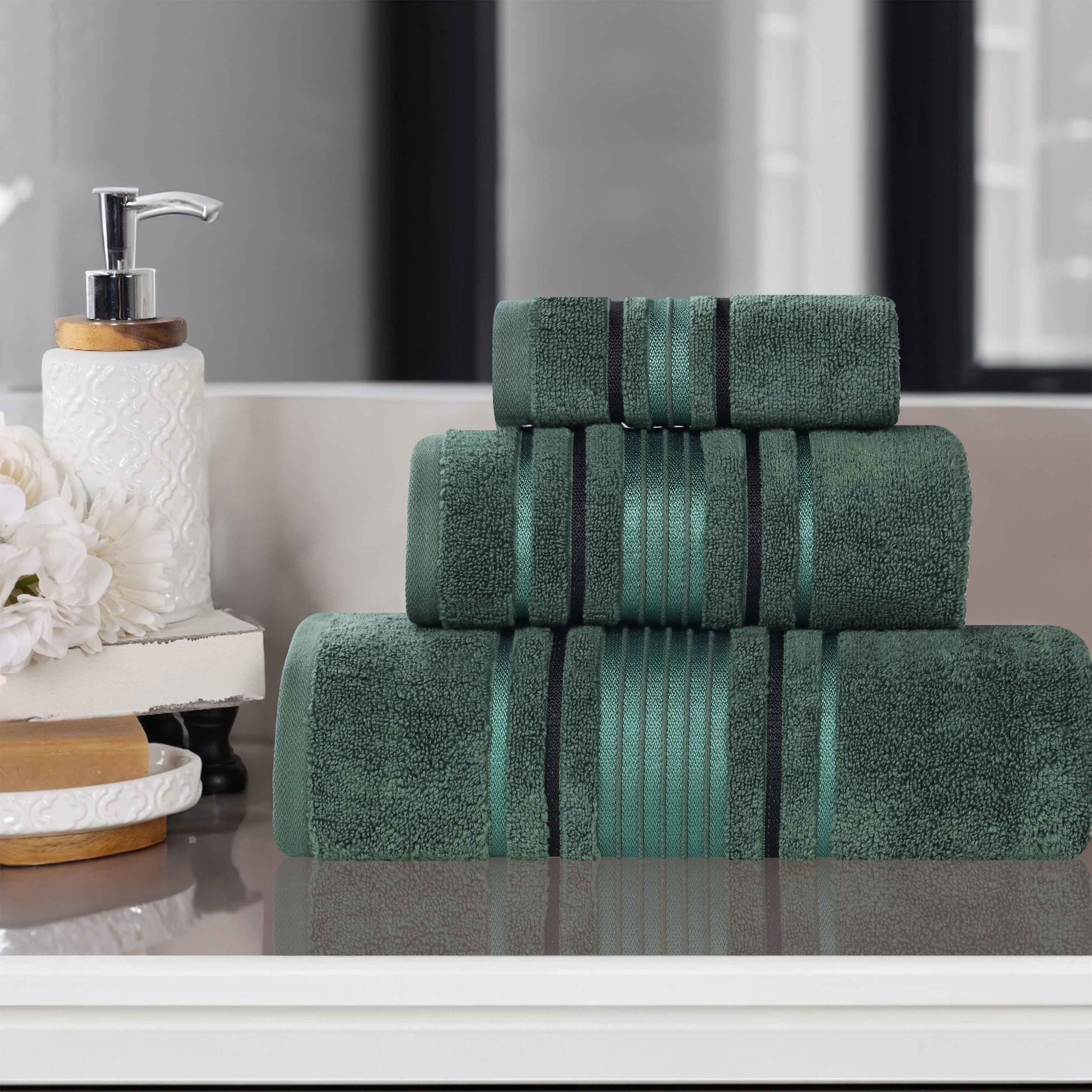 Sadie Zero Twist Cotton Solid Absorbent 3 Piece Towel Set - Towel Set by Superior