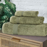 Heritage Egyptian Cotton Plush 3 Piece Absorbent Luxury Towel Set - Towel Set by Superior