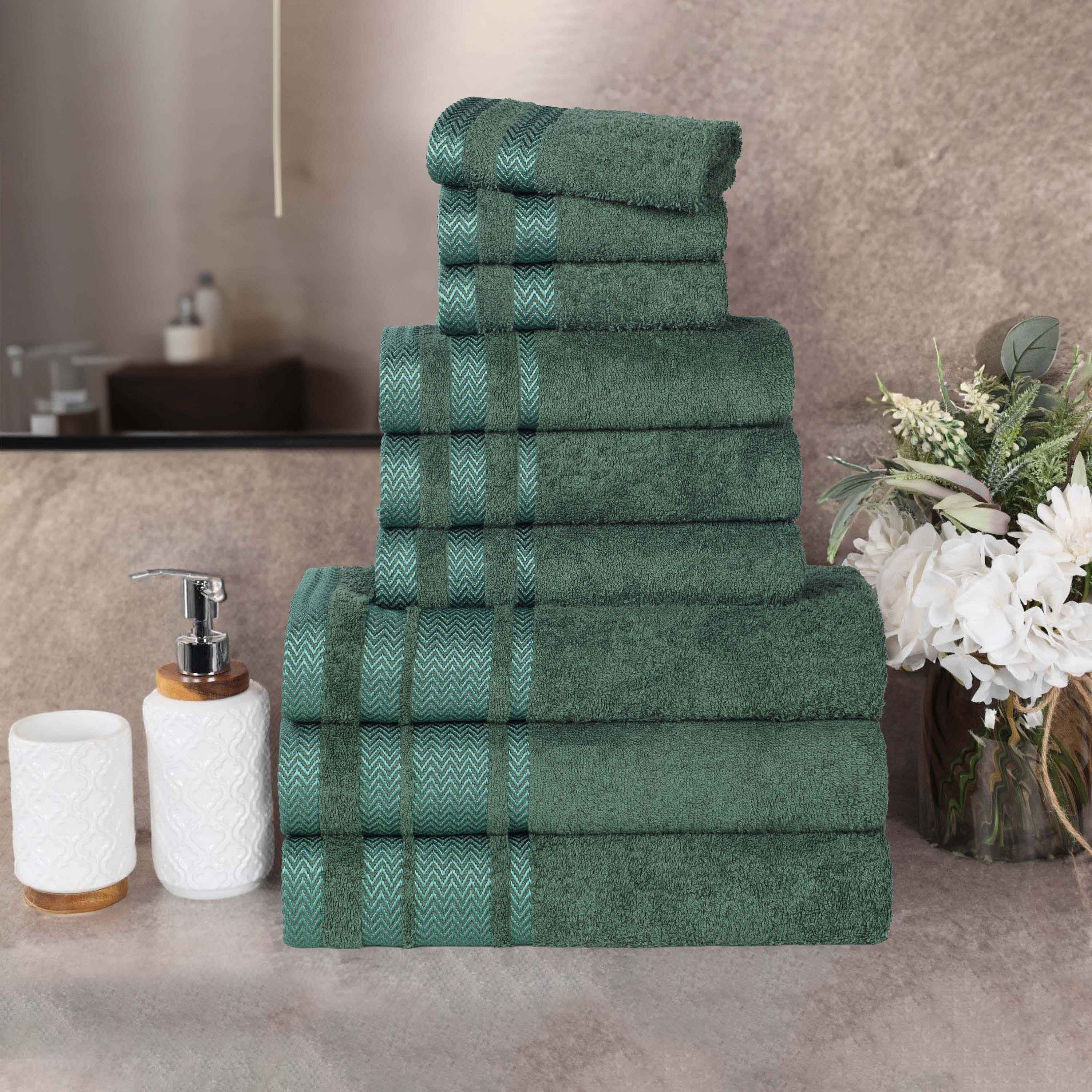 Hays Cotton Medium Weight 9 Piece Assorted Bathroom Towel Set - Towel Set by Superior