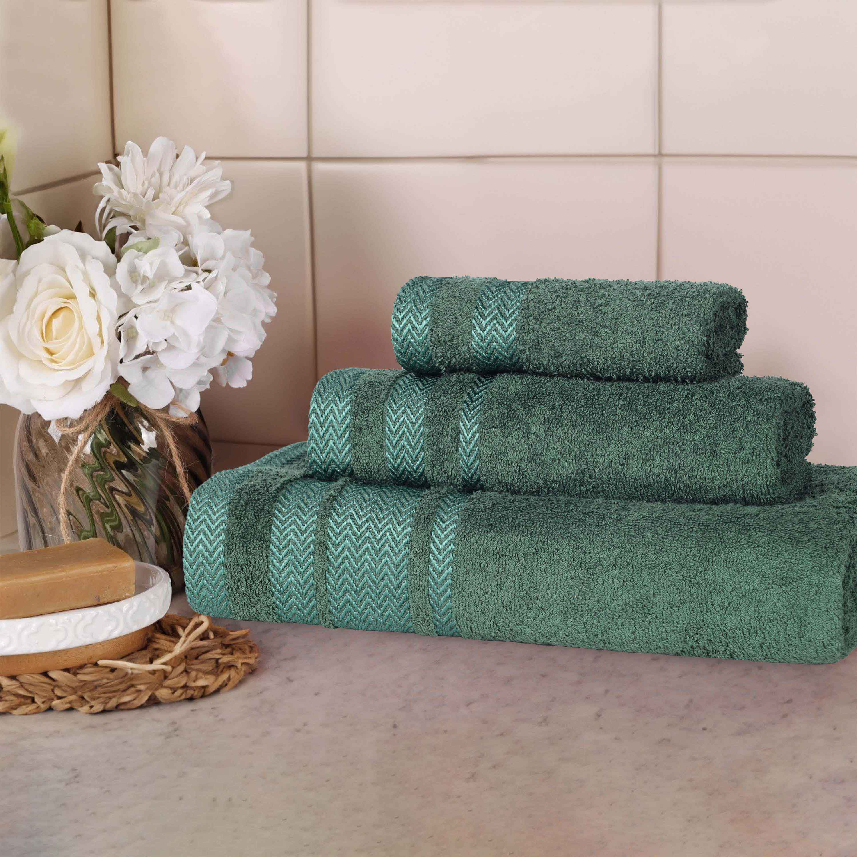 Hays Cotton Medium Weight 3 Piece Assorted Bathroom Towel Set - Towel Set by Superior