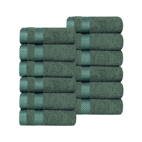 Hays Cotton Medium Weight Soft Face Towel Washcloth Set of 12