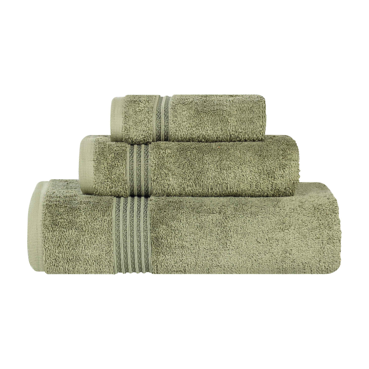 Heritage Egyptian Cotton Plush 3 Piece Absorbent Luxury Towel Set