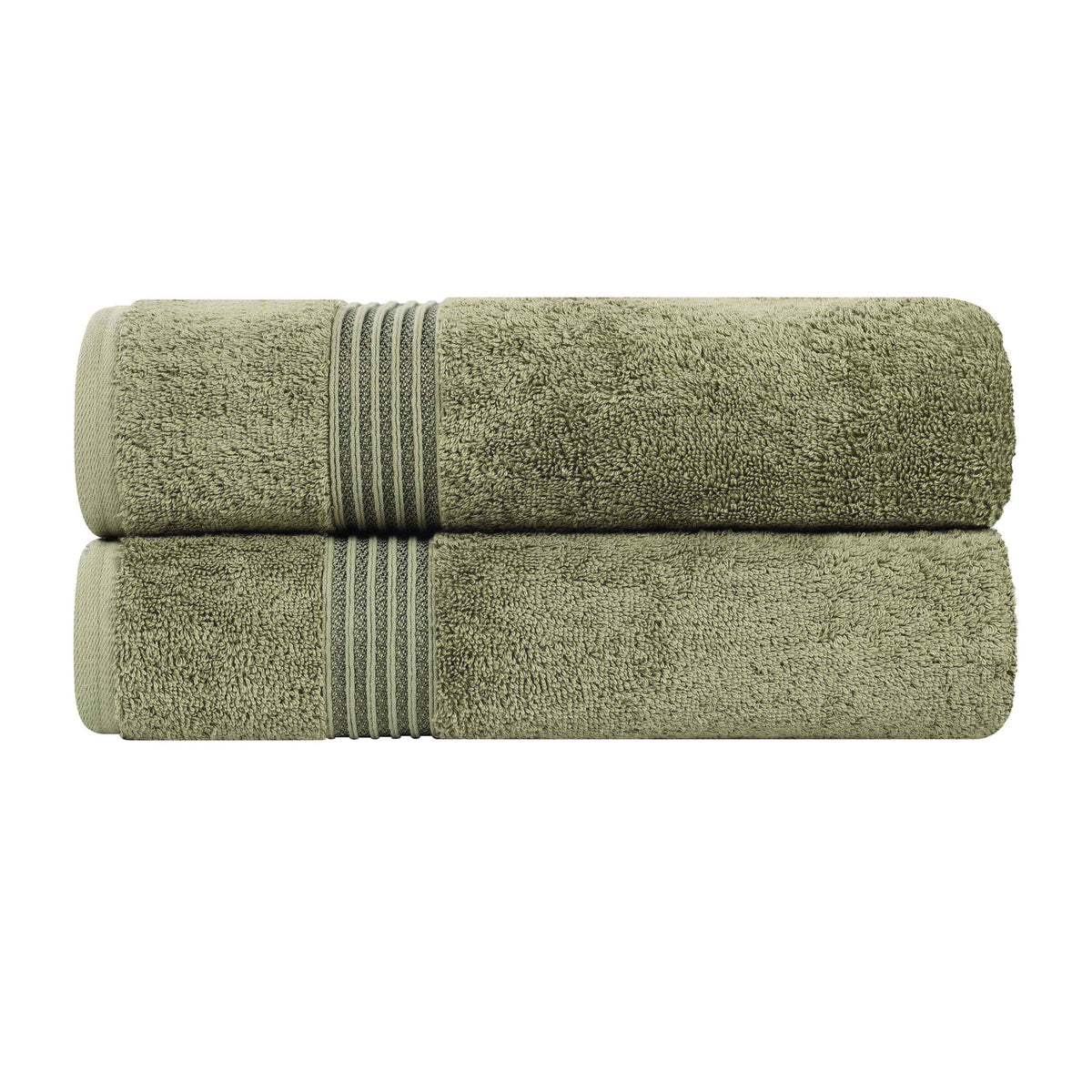 Heritage Egyptian Cotton Plush Absorbent Luxury Bath Towel Set of 2