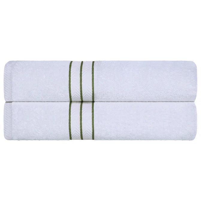 Ultra Plush Turkish Cotton Absorbent Solid 2 Piece Bath Sheet Set - Bath Sheet by Superior - Superior 