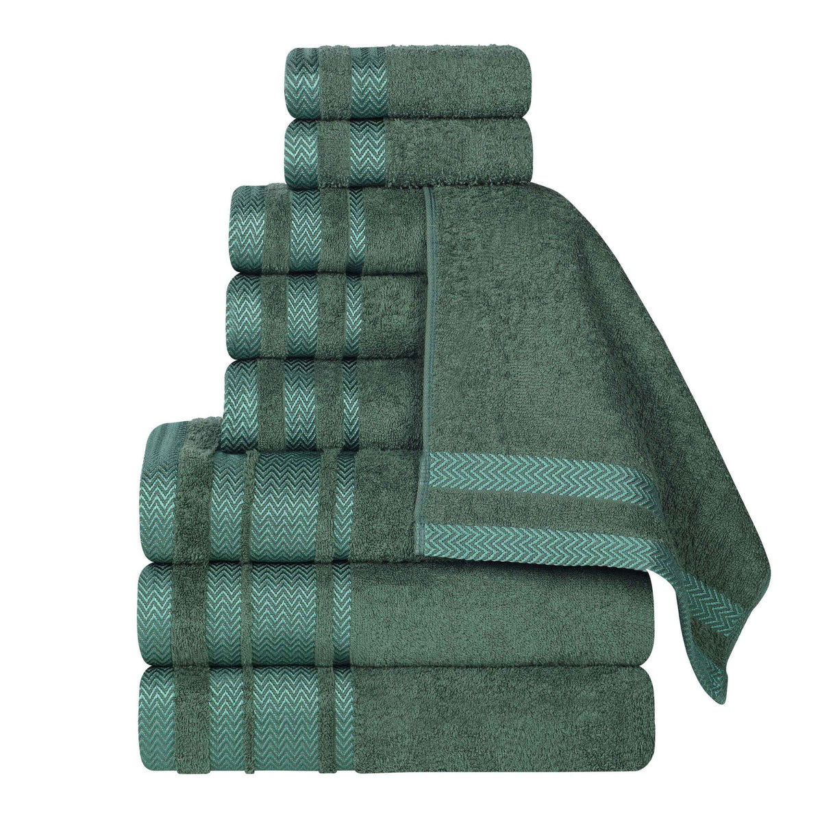 Hays Cotton Medium Weight 9 Piece Assorted Bathroom Towel Set