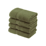 Madison Egyptian Cotton Pile Plush Heavyweight Hand Towel Set of 4 - Hand Towel Set by Superior