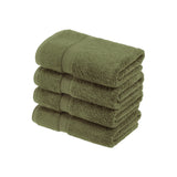 Madison Egyptian Cotton Pile Plush Heavyweight Hand Towel Set of 4 - Hand Towel Set by Superior