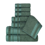 Hays Cotton Medium Weight 8 Piece Assorted Bathroom Towel Set - Towel Set by Superior